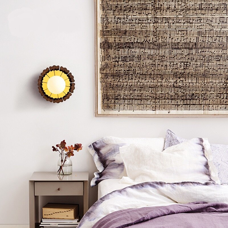 LED Wall Lamp Sunflower Wall Light