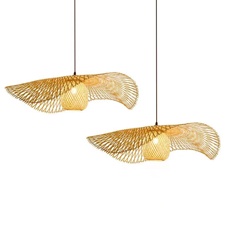 LED Bamboo Pendant Lamp Hanging Lamp