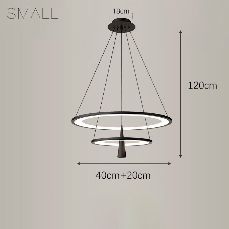 Modern Minimalist Led Pendant Lamp American Acrylic Circle Pendant Lights Hotel Hanging Lighting