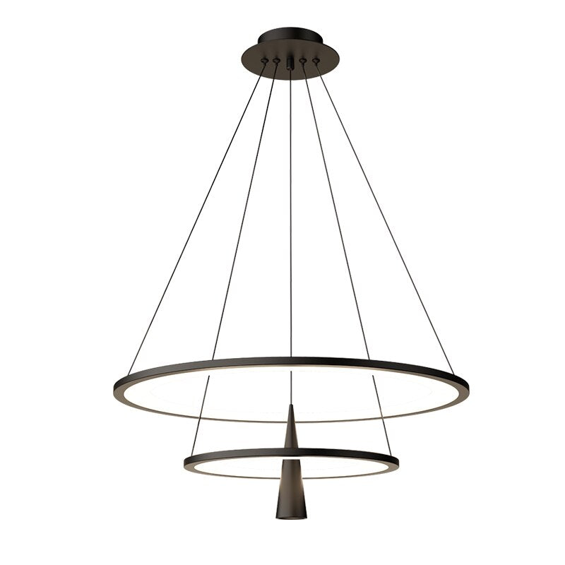 Modern Minimalist Led Pendant Lamp American Acrylic Circle Pendant Lights Hotel Hanging Lighting