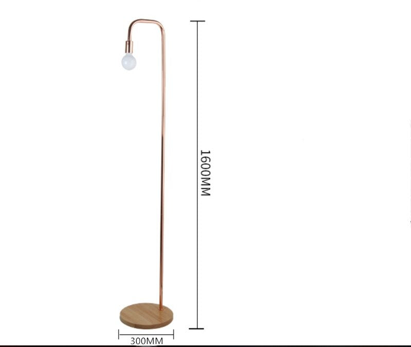 Rose Gold LED Standing Light Indoor Lighting Floor Lamp Minimalist